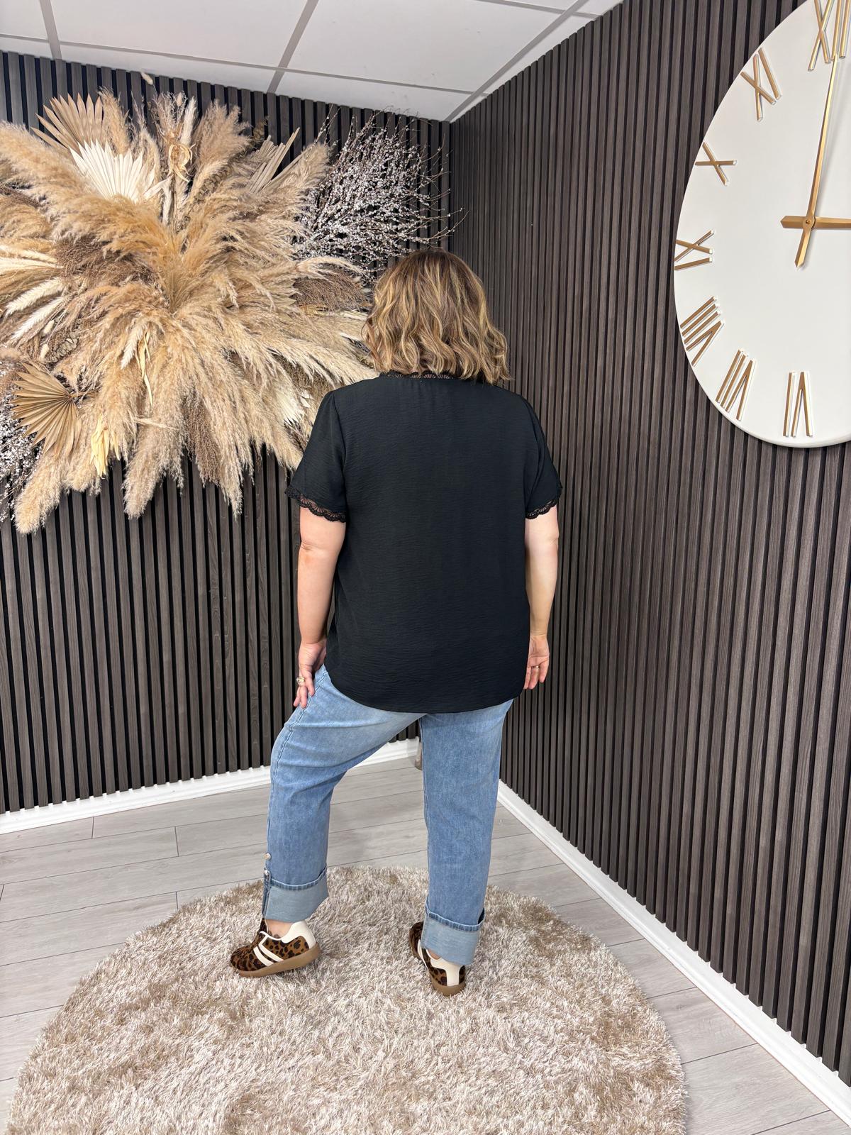 PHYLLIS TOP - BLACK