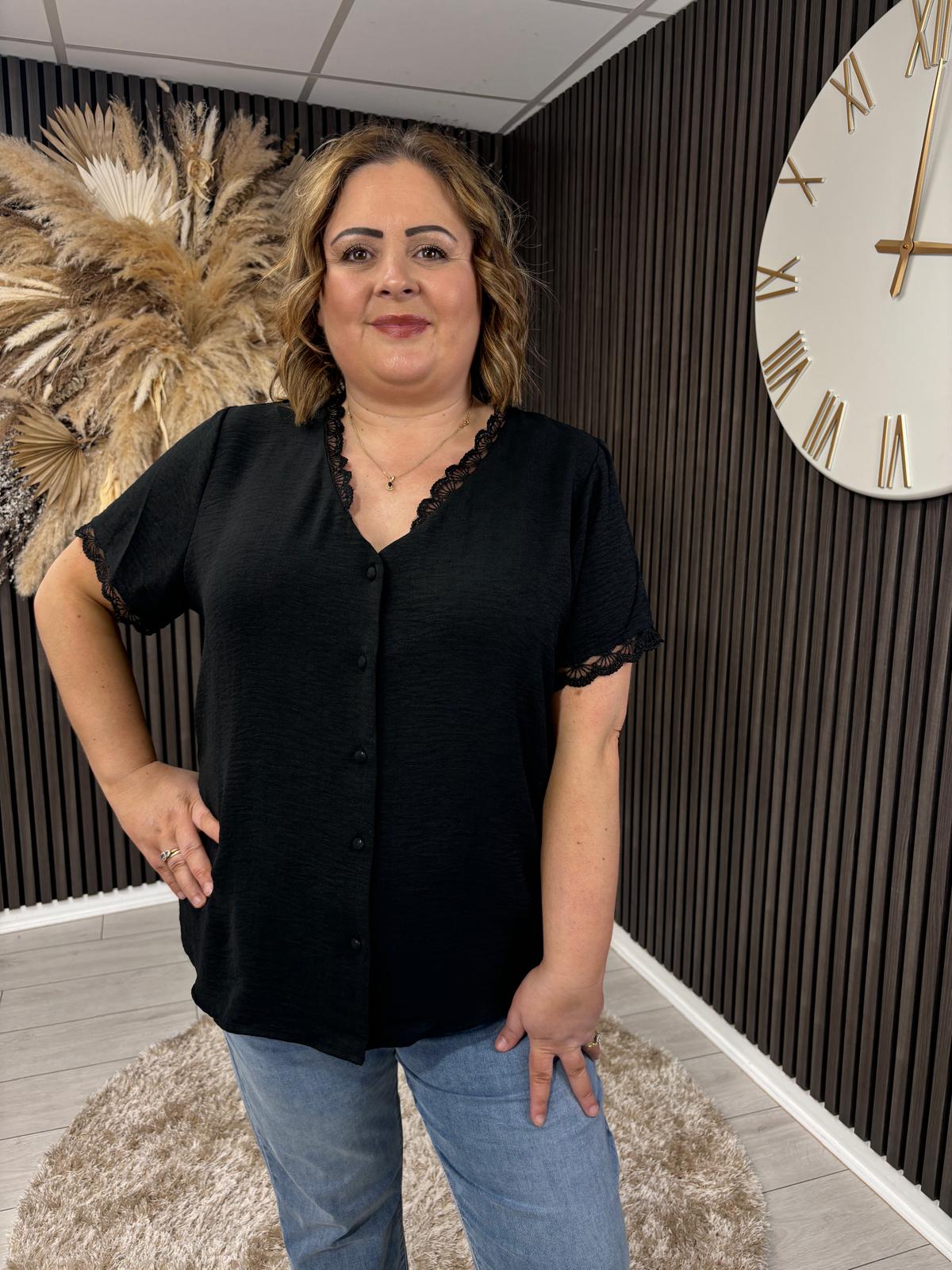 PHYLLIS TOP - BLACK