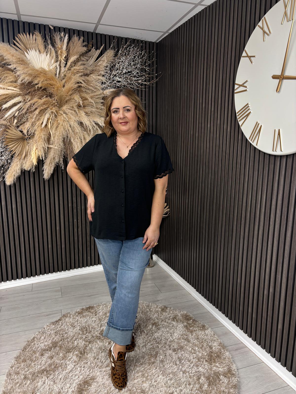PHYLLIS TOP - BLACK