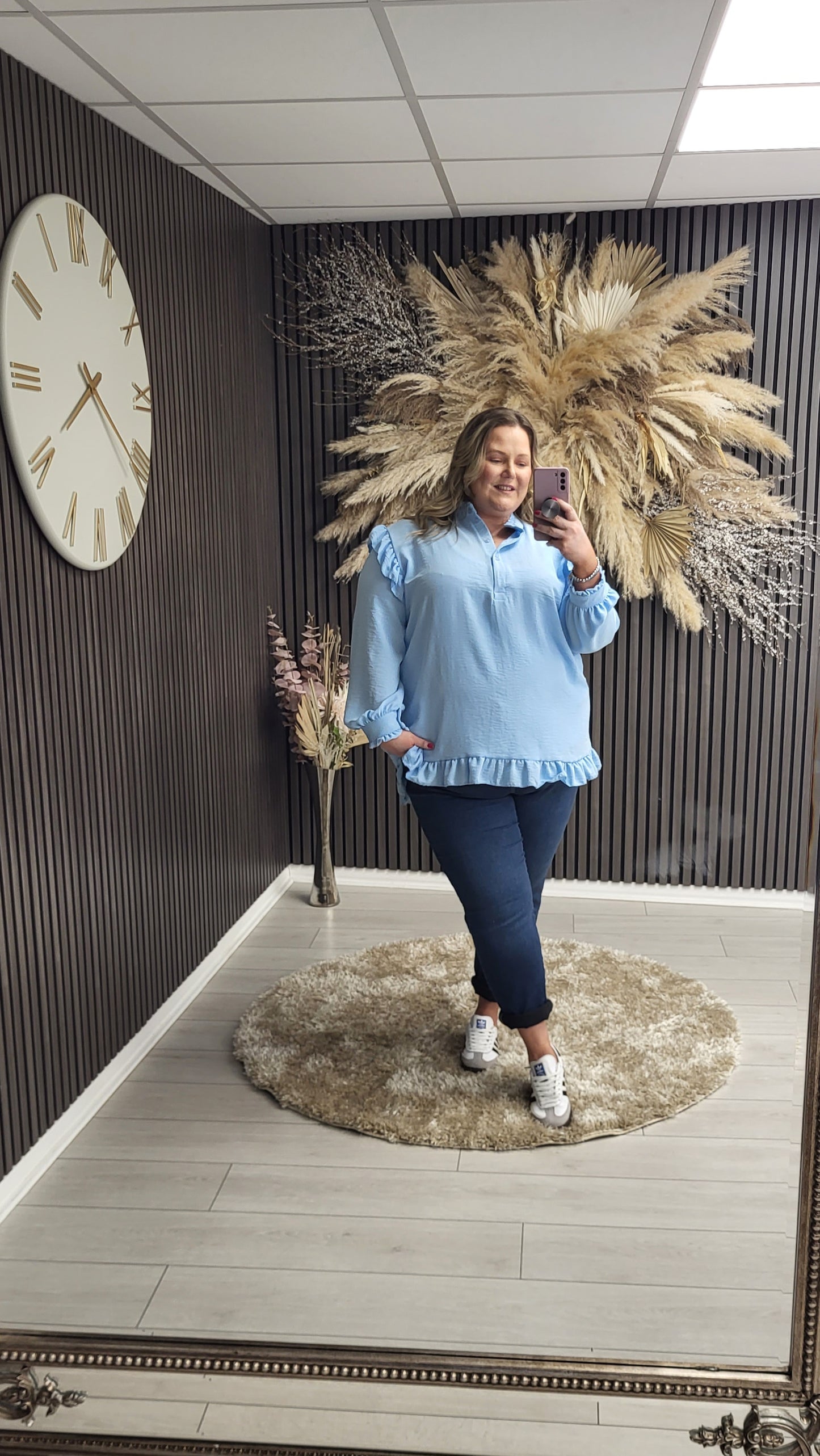 LEELA BLOUSE - BLUE