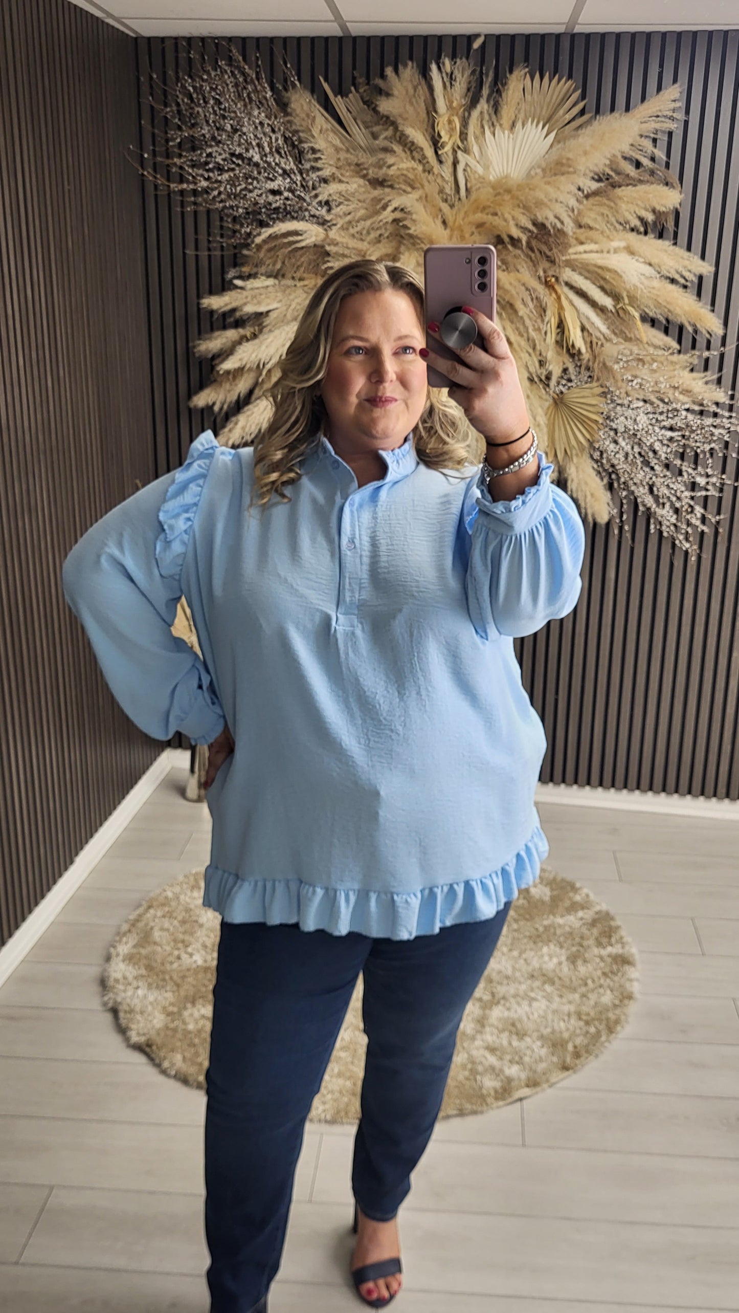 LEELA BLOUSE - BLUE