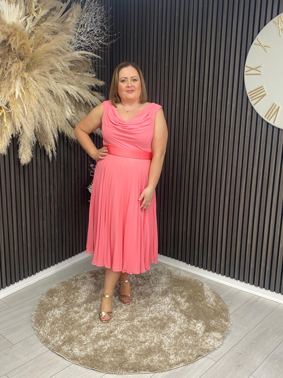 TATIANNA DRESS - CORAL