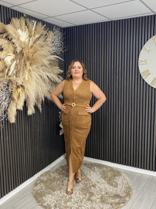 PATRICE DRESS - CAMEL