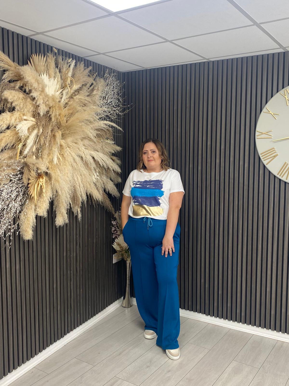 DIANE TROUSERS - TEAL