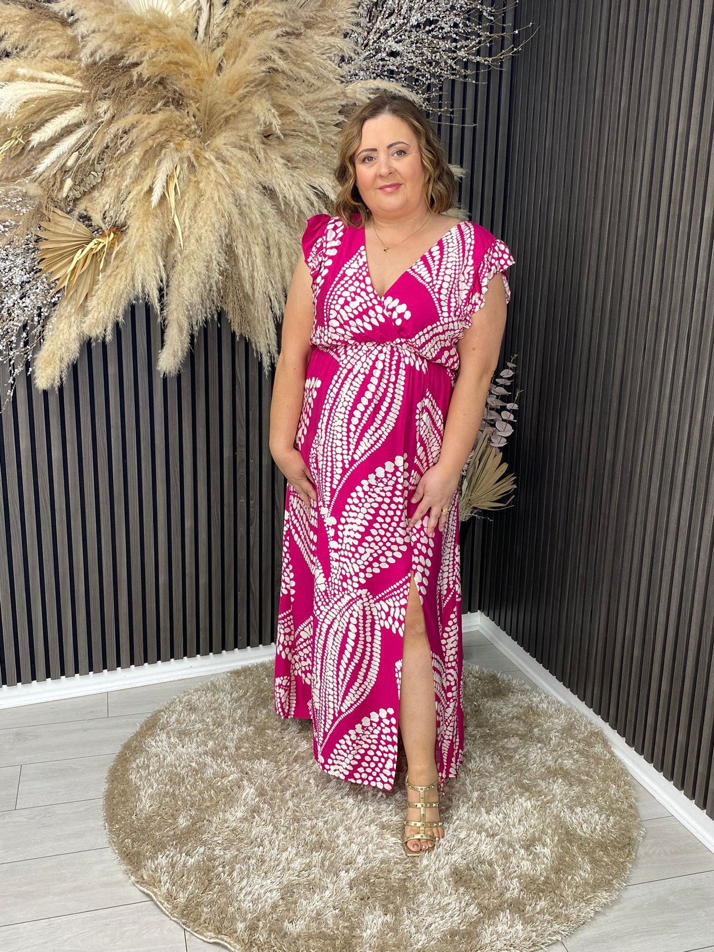 KAREN DRESS - FUCHSIA