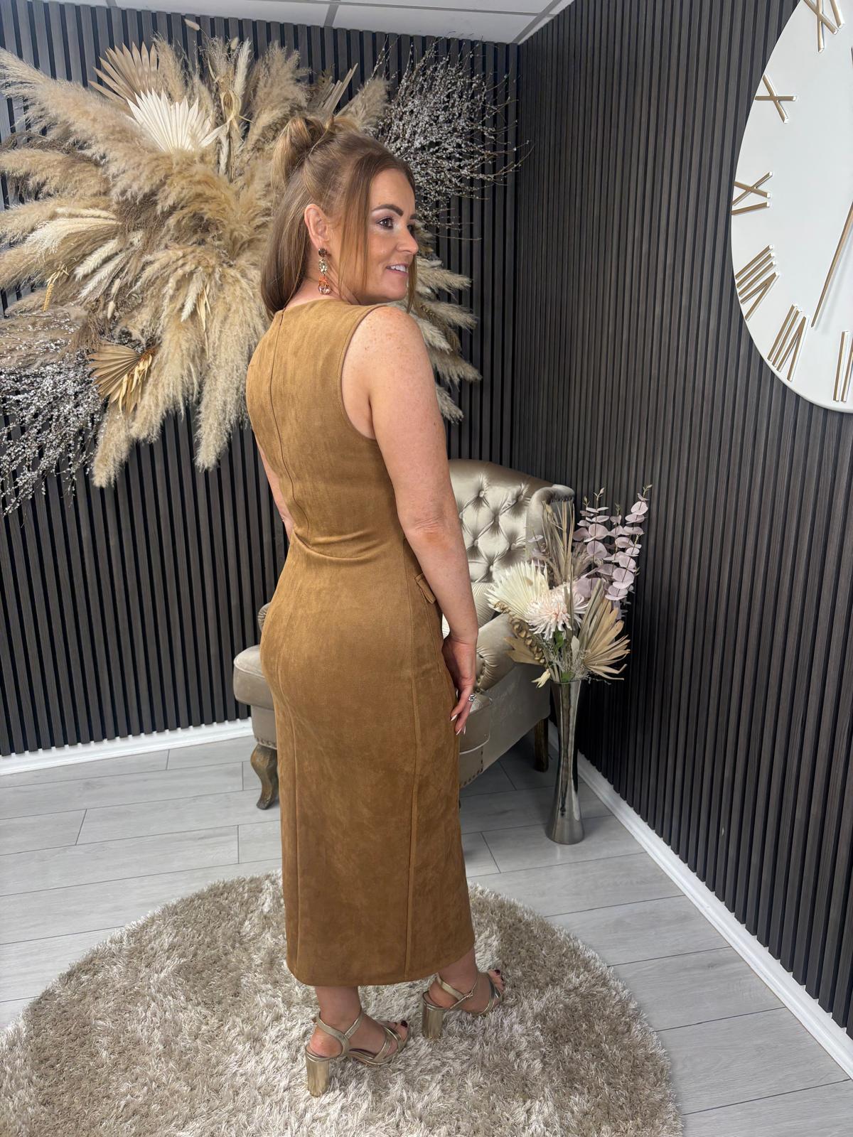 PATRICE DRESS - CAMEL