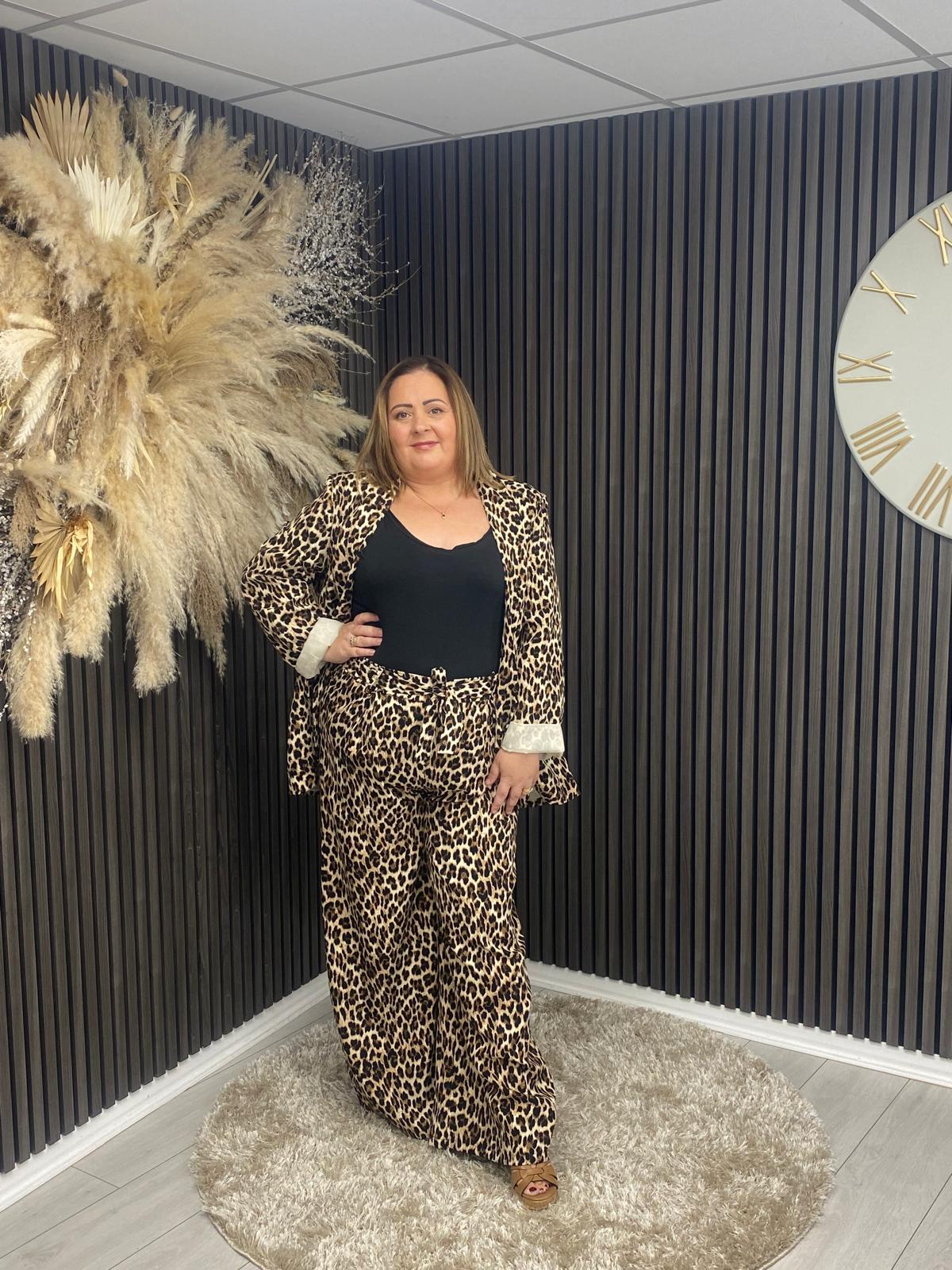 CLARICE TROUSER - LEOPARD