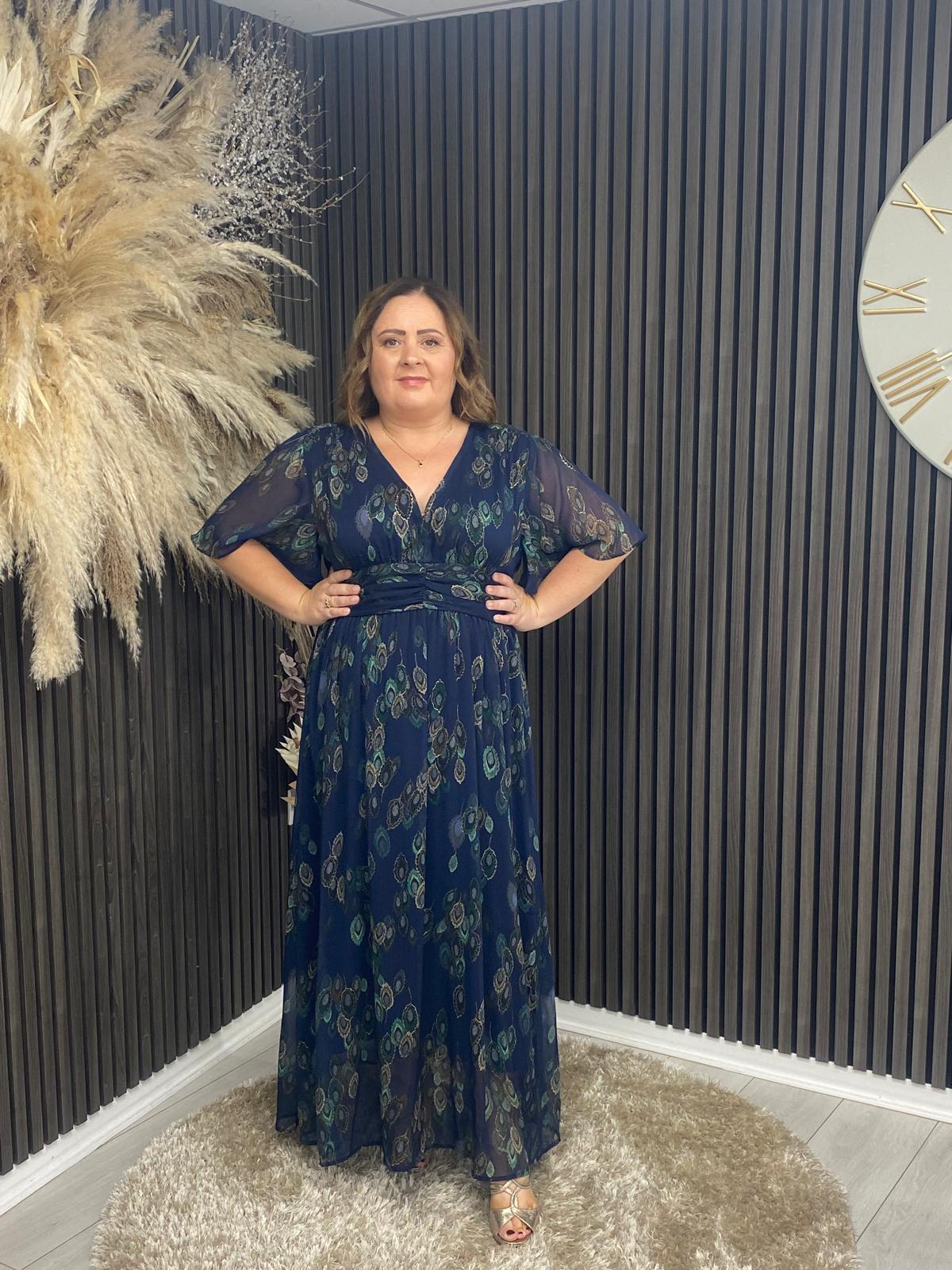 NARLA DRESS - NAVY