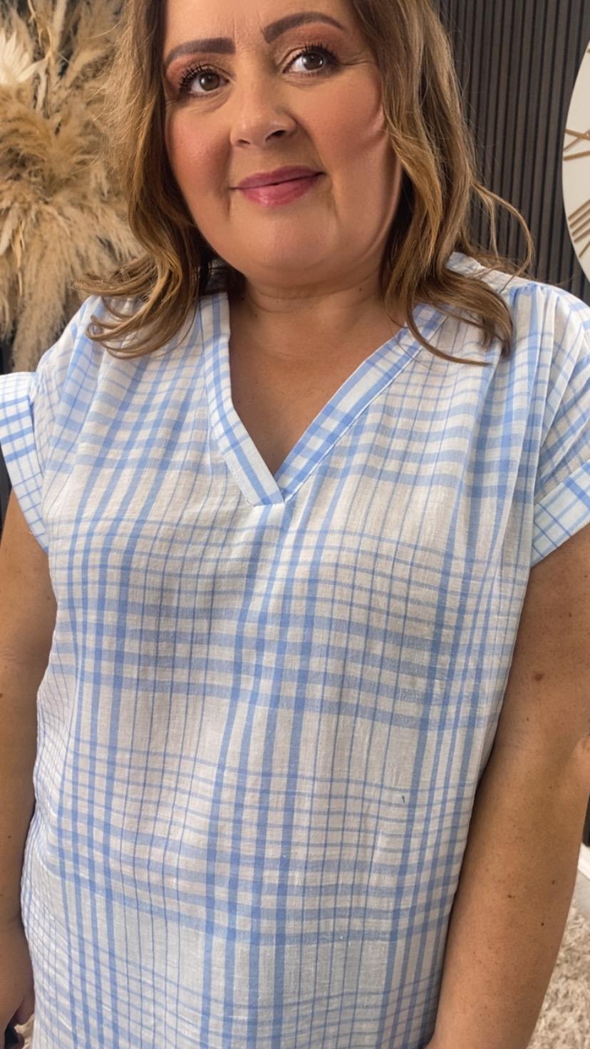 GEMMA TOP - BLUE