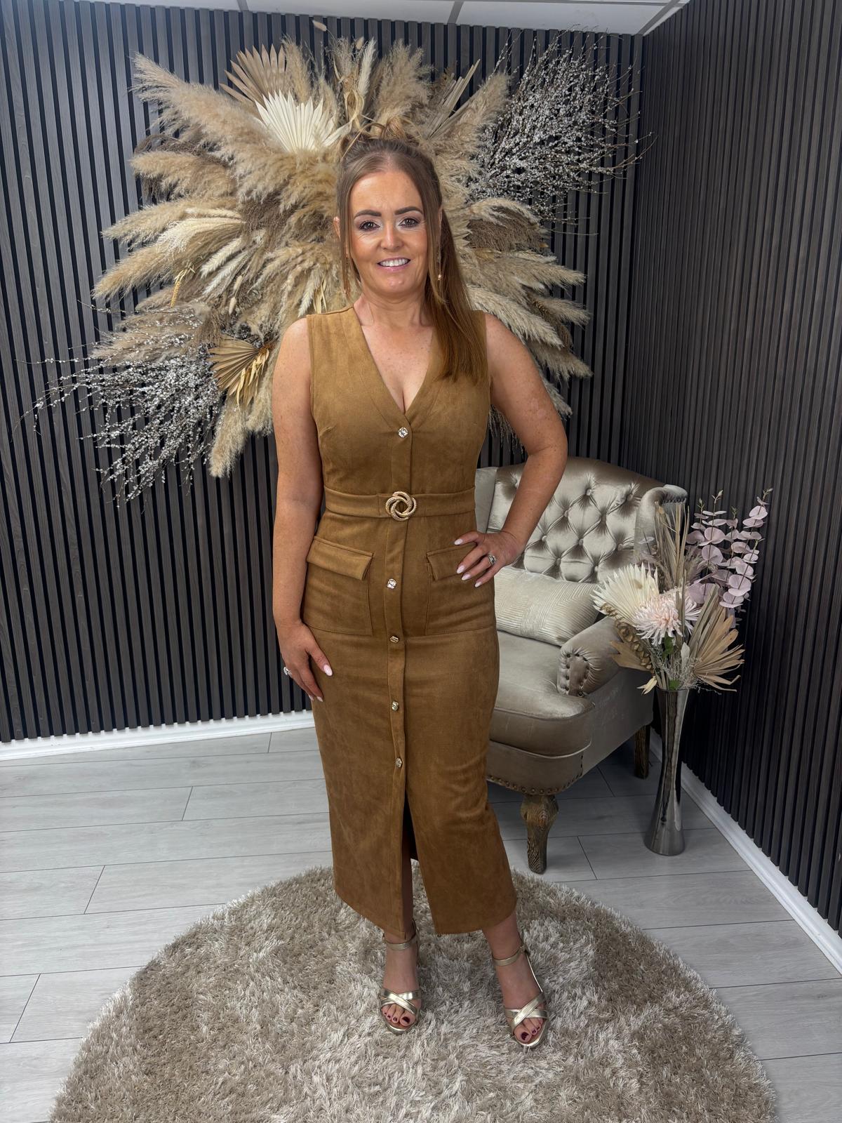 PATRICE DRESS - CAMEL