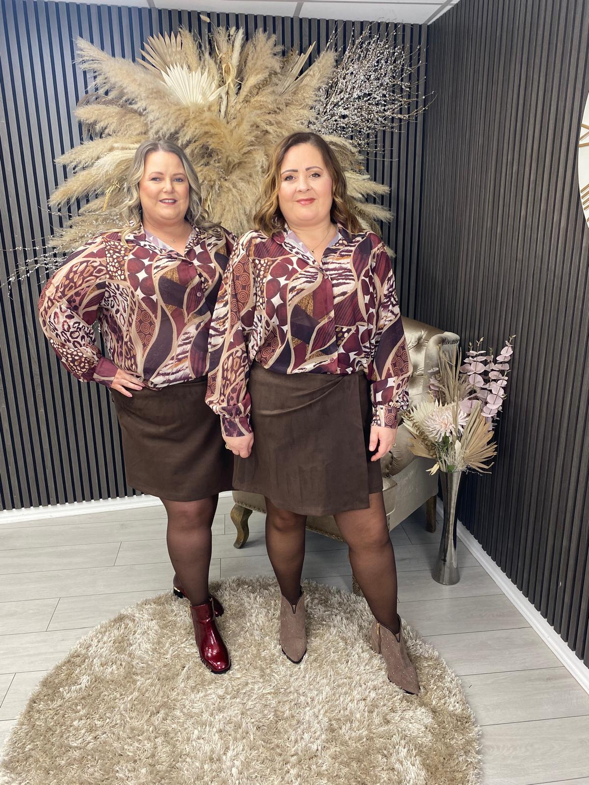 THERESE SHIRT - BURGUNDY