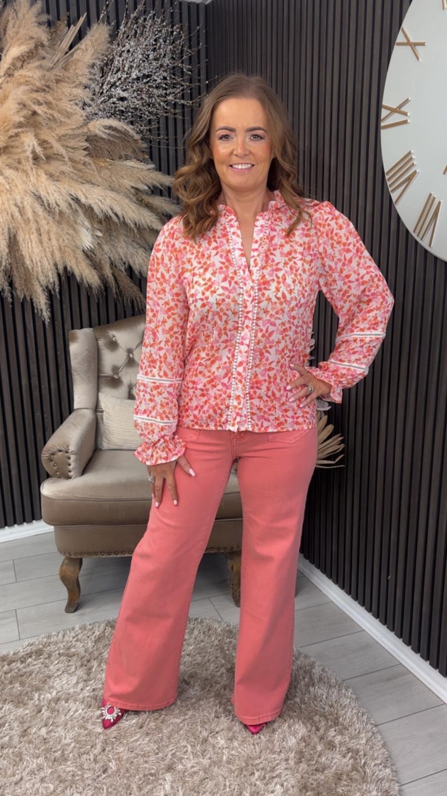 MABEL SHIRT - CORAL