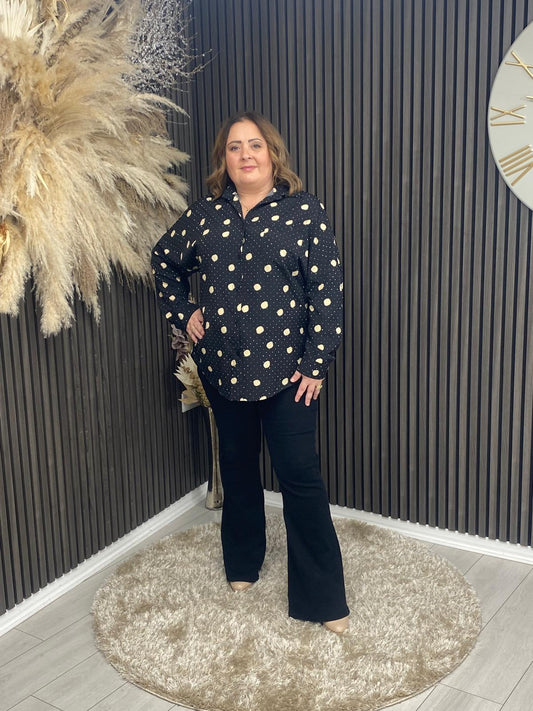 CATHY SHIRT - BLACK SPOT