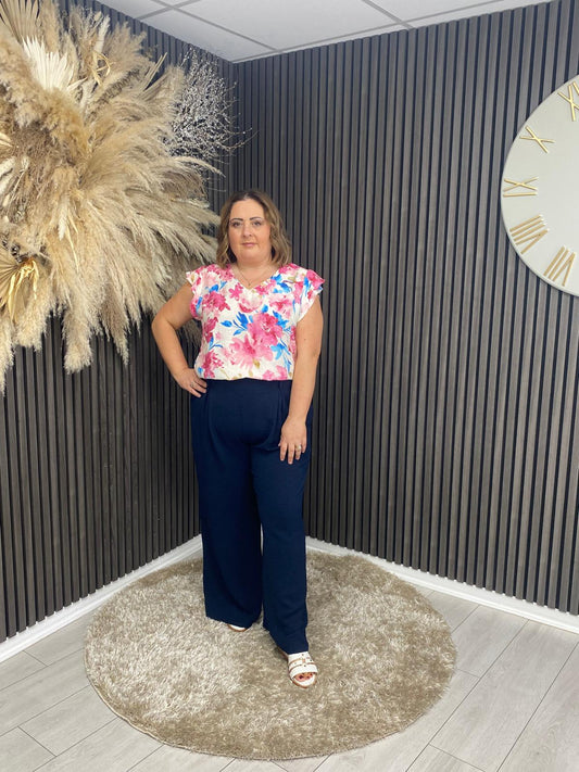 ELSIE TROUSER - NAVY