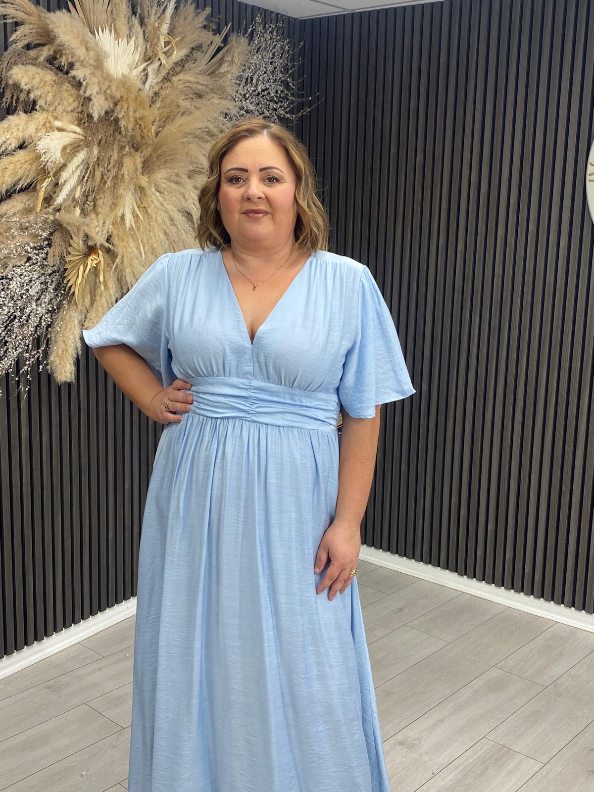 JENNA DRESS - POWDER BLUE