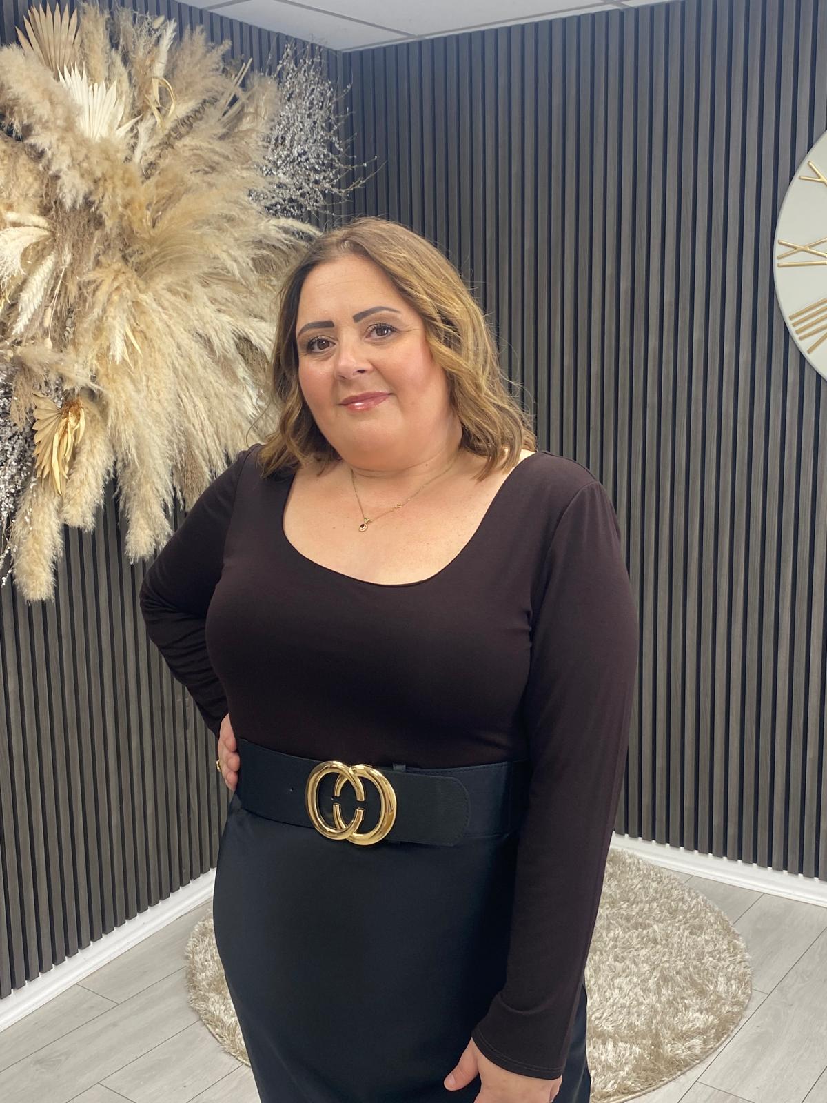 AURORA TOP - BROWN