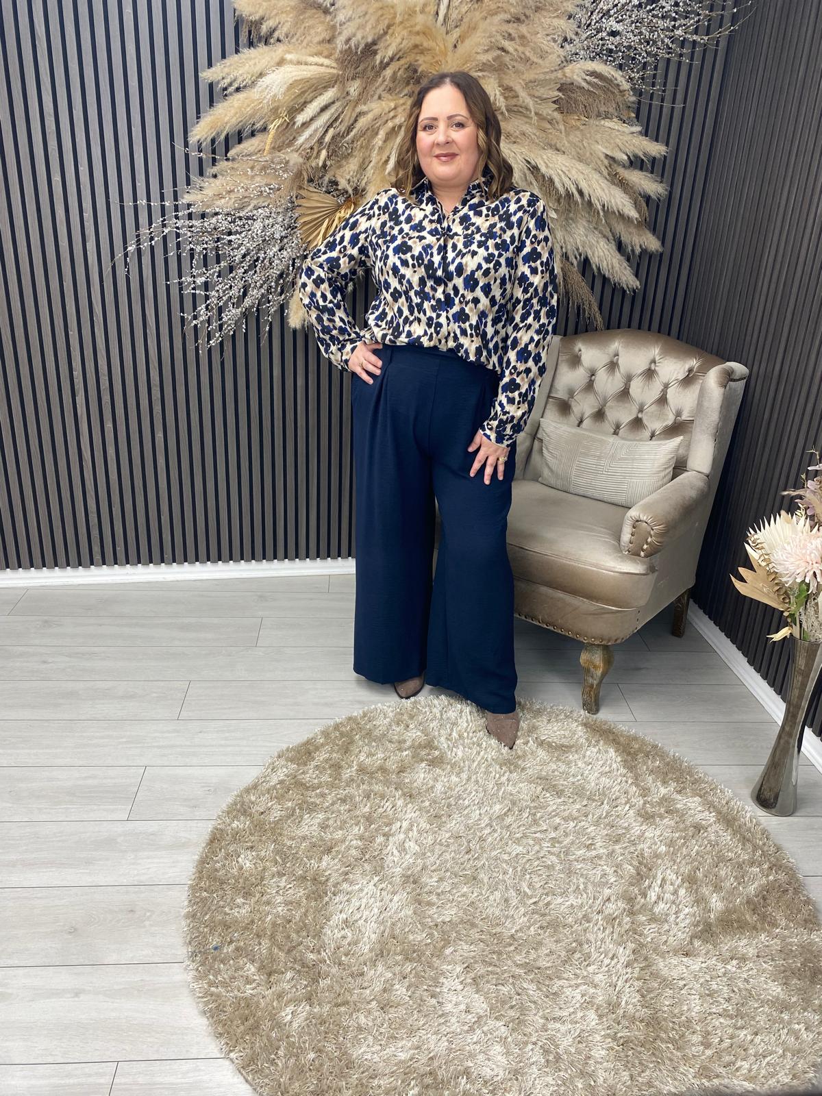 ROSE SHIRT - LEOPARD PRINT