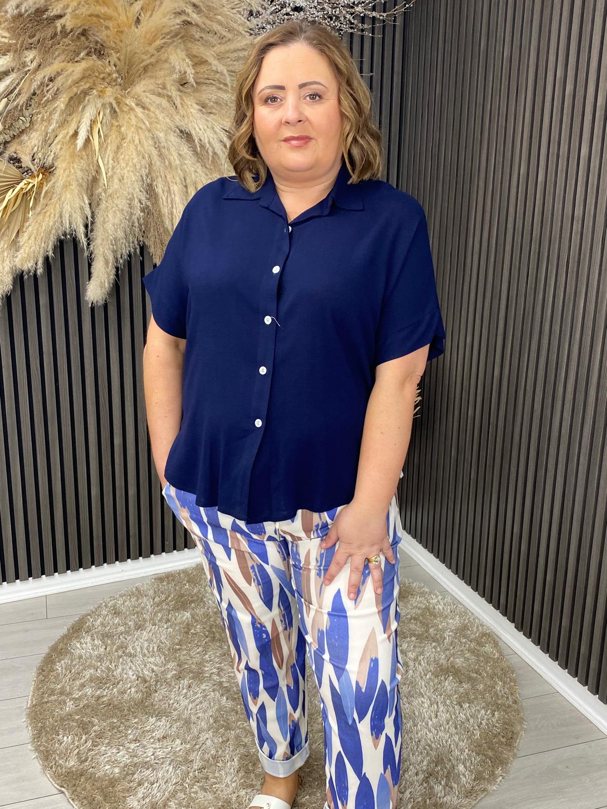 RHONA SHIRT - NAVY
