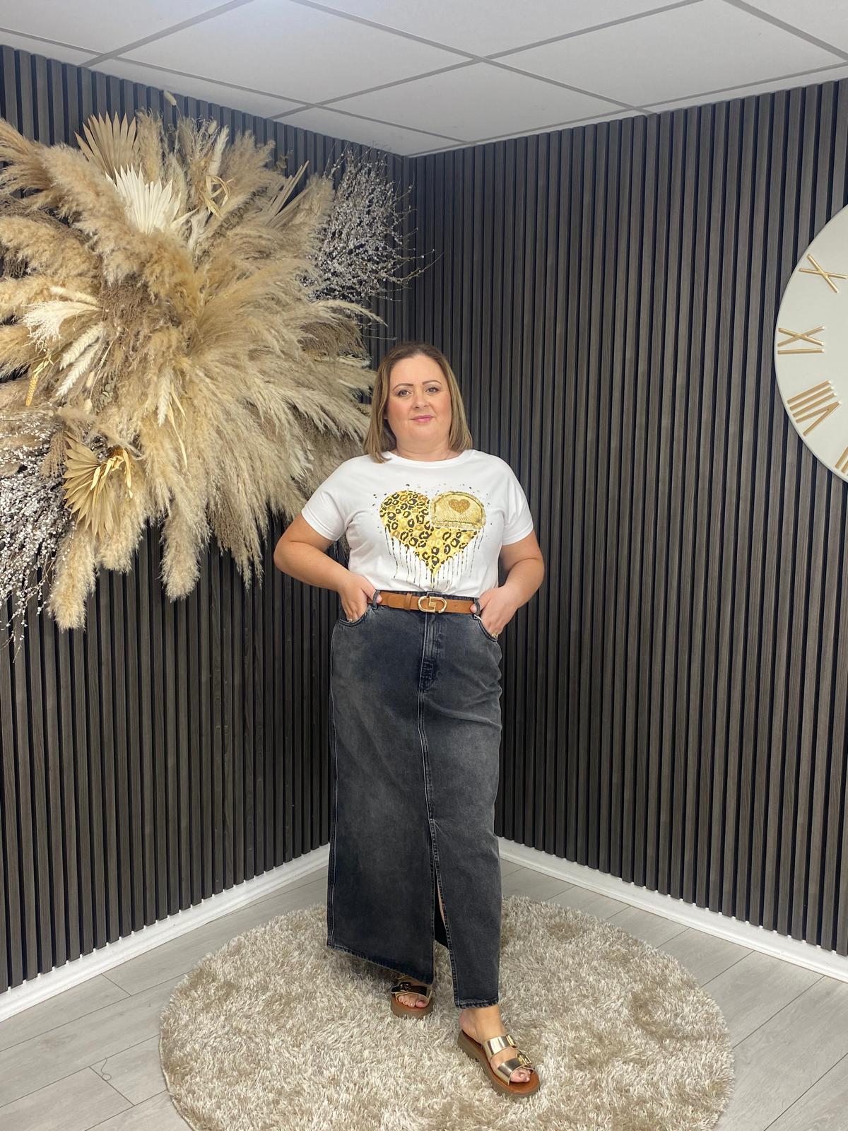 KASEY T-SHIRT - GOLD
