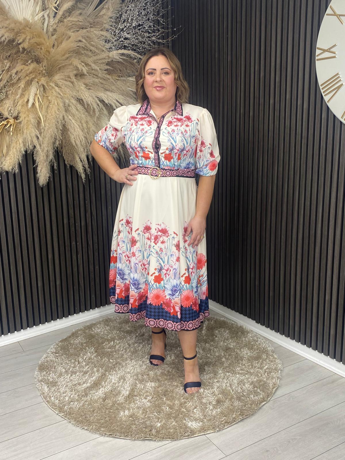 HOLLAND DRESS - CREAM PRINT