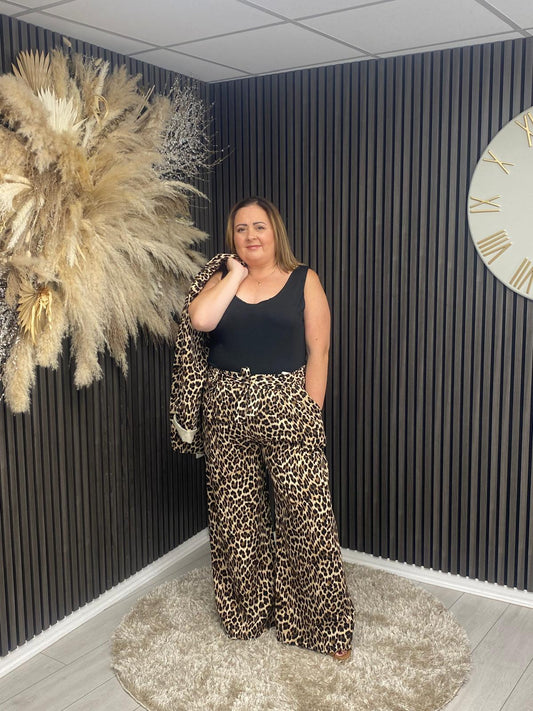 CLARICE TROUSER - LEOPARD
