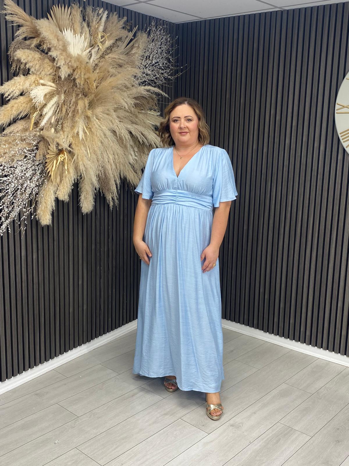 JENNA DRESS - POWDER BLUE