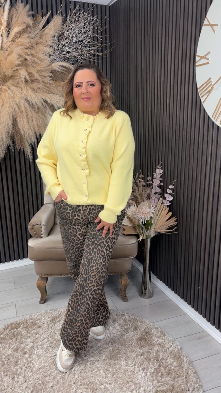 ALIESHA JEANS - LEOPARD PRINT