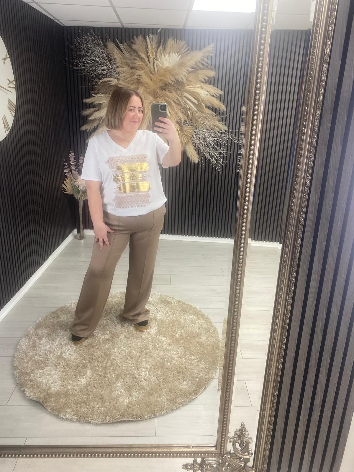 DIANE TROUSERS - TAUPE