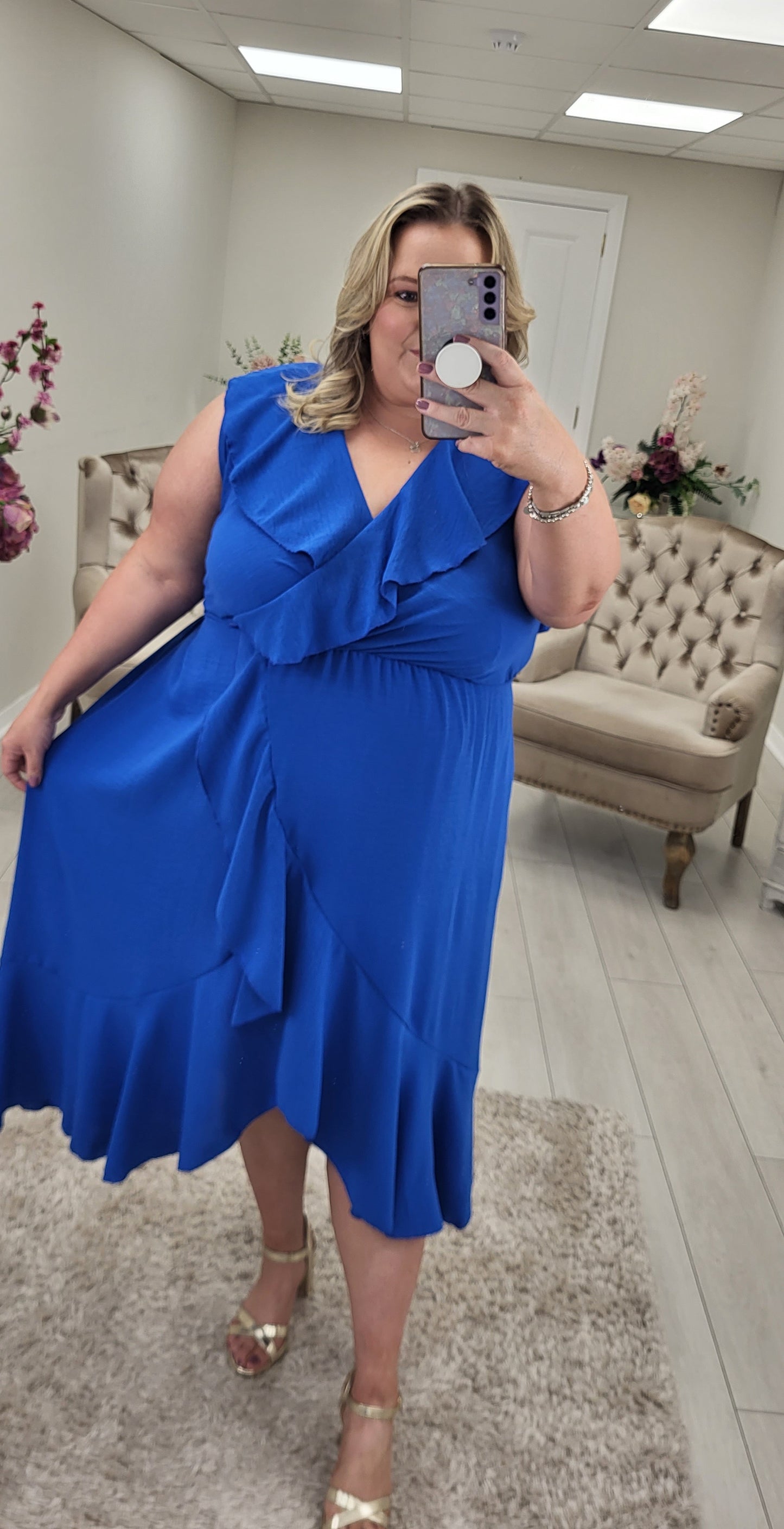KIMBERLY DRESS - ROYAL BLUE