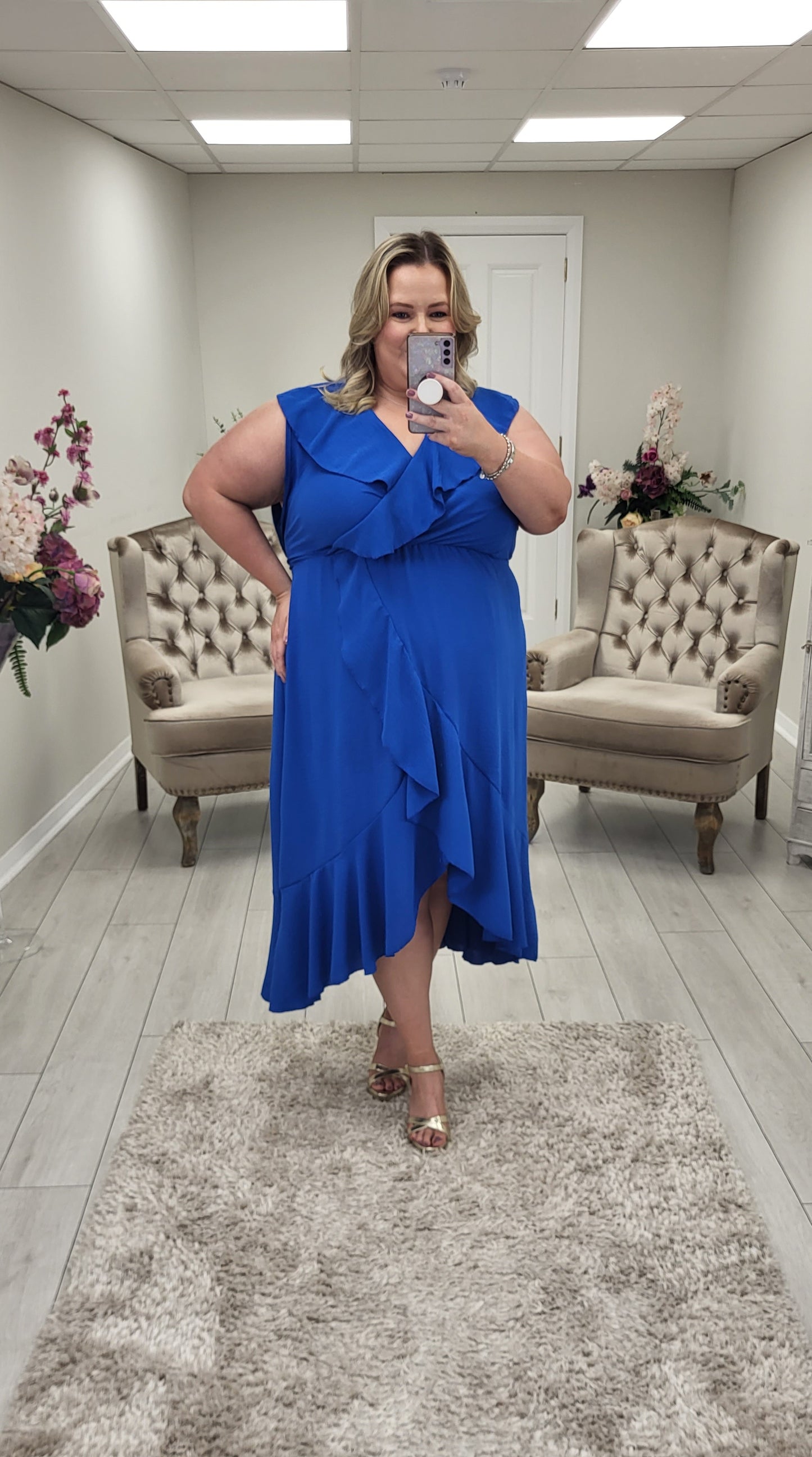 KIMBERLY DRESS - ROYAL BLUE