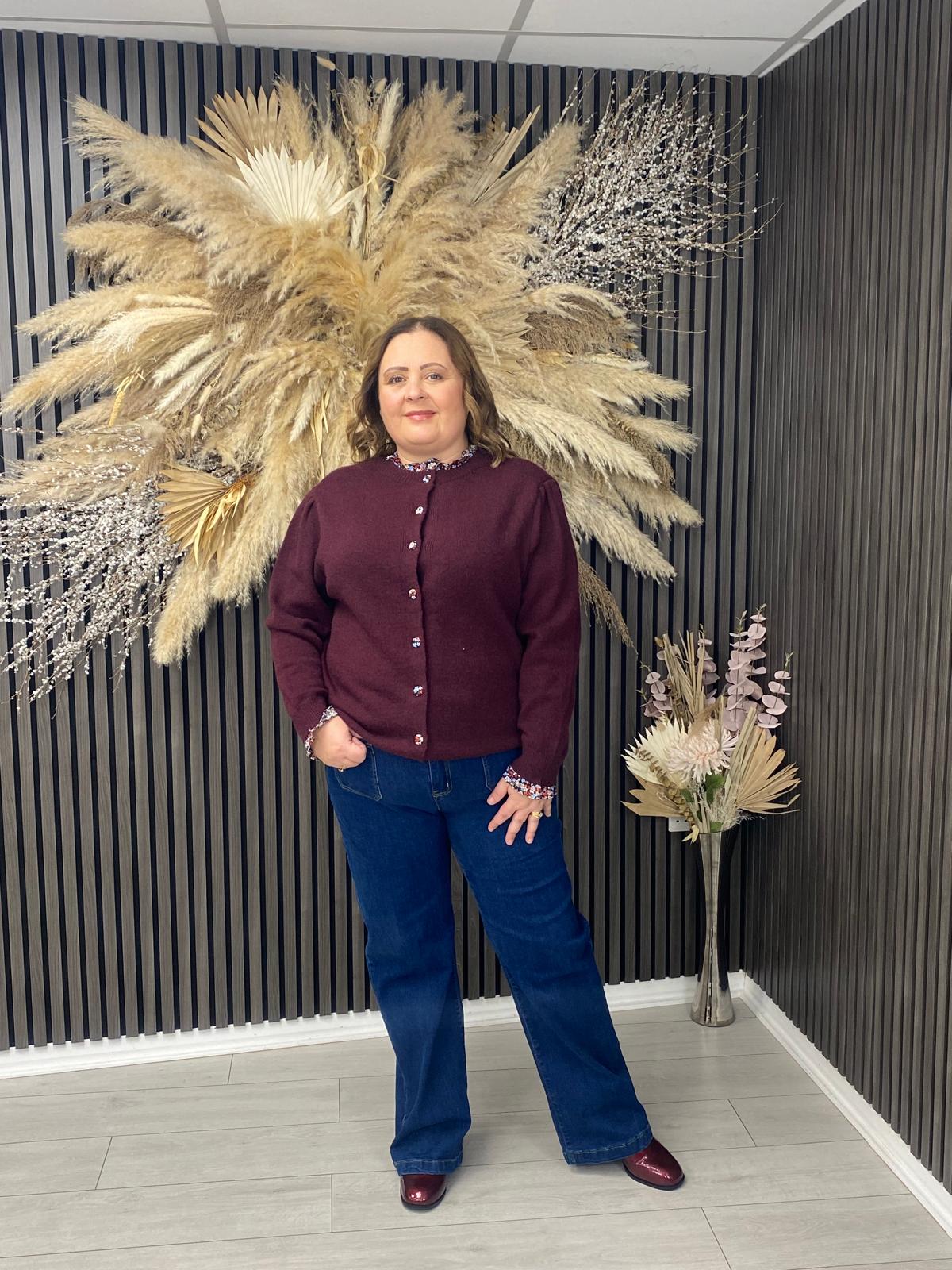 INEZ JUMPER - BORDEAUX