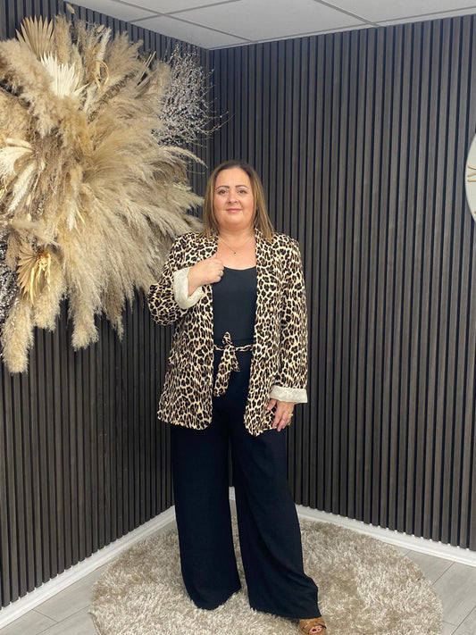 JASMINE BLAZER - LEOPARD