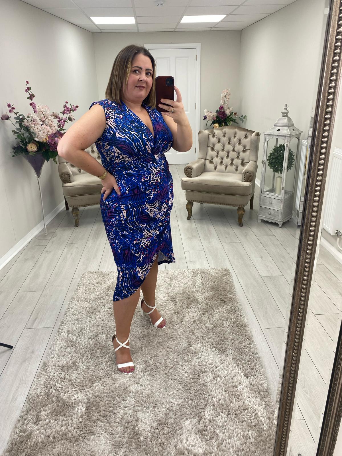 MAREN DRESS - BLUE
