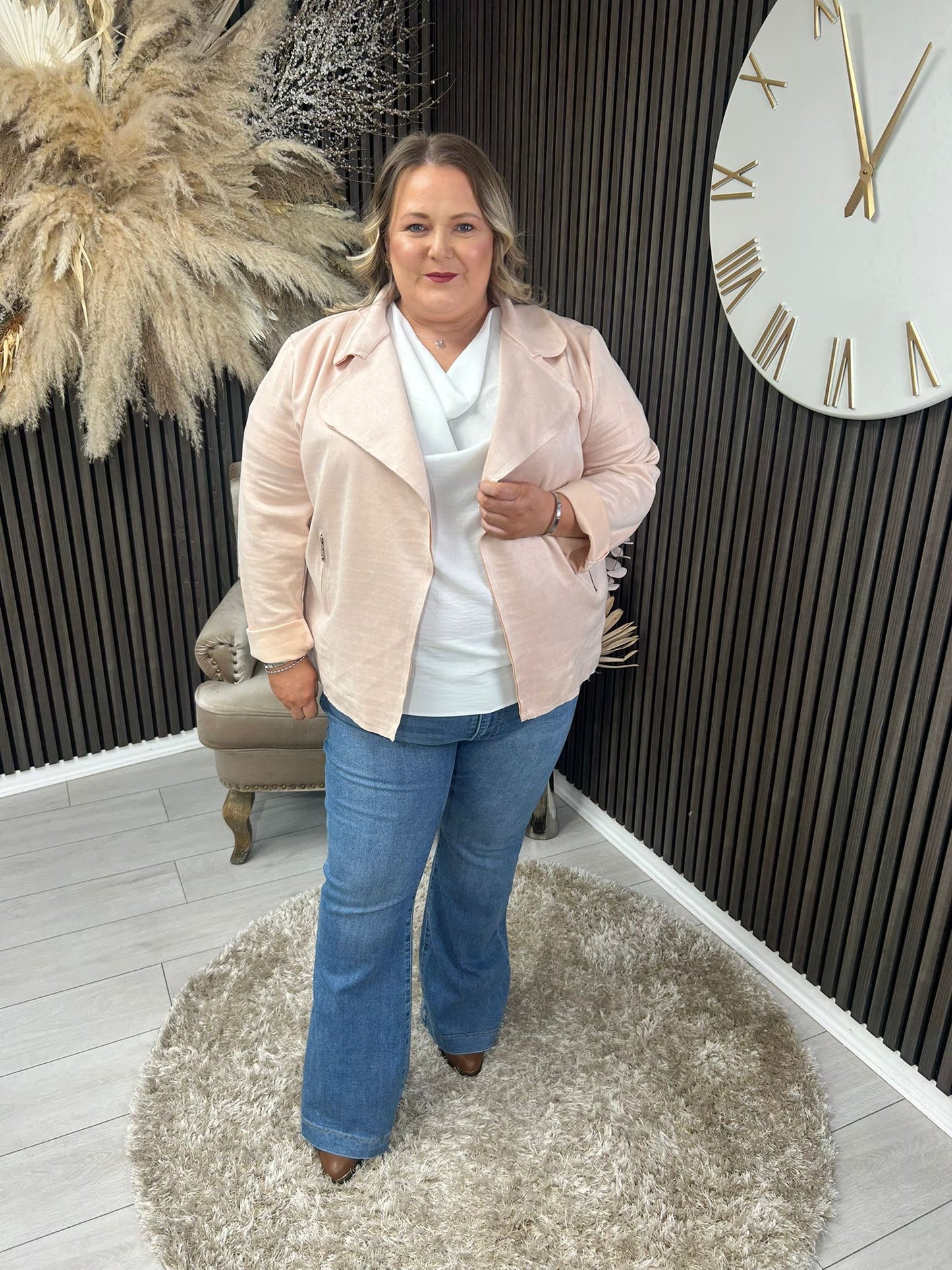 PENNY BIKER JACKET - PINK