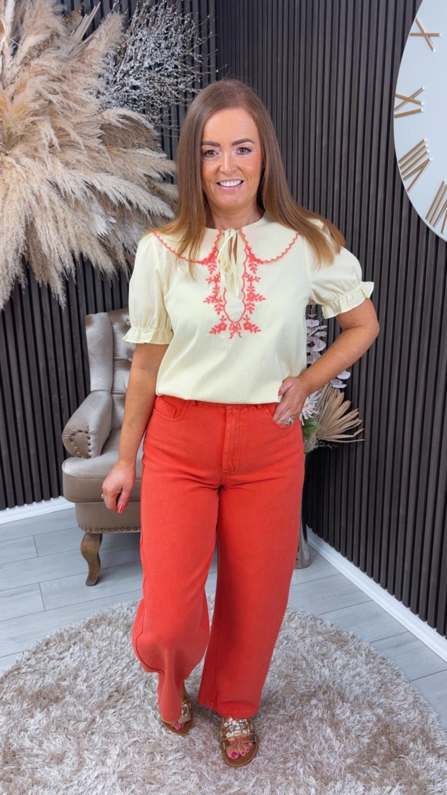 JEANIE JEANS - CORAL
