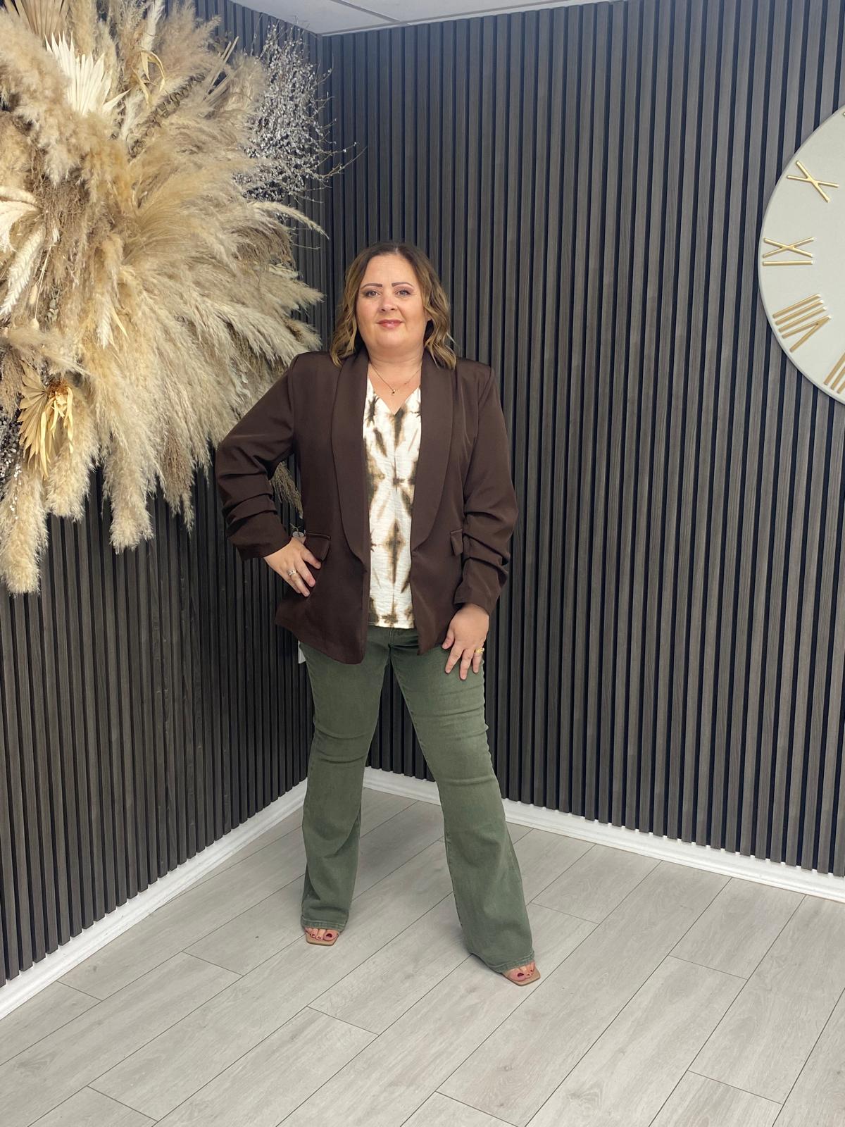 CASSIDY BLAZER - BROWN