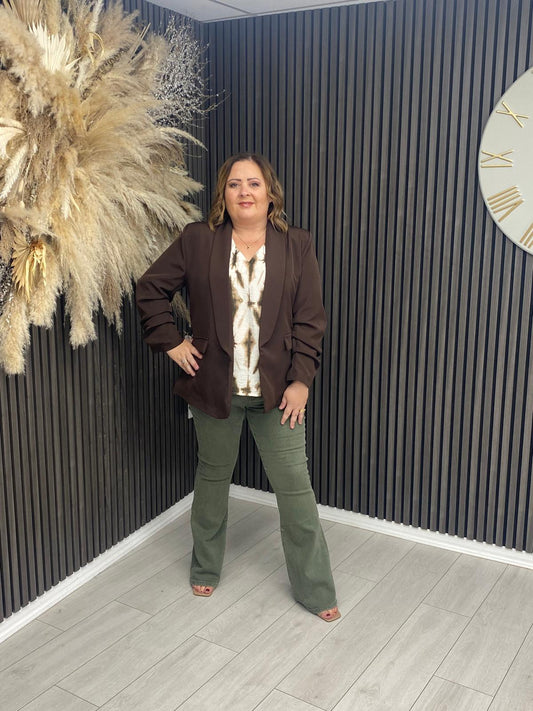 CASSIDY BLAZER - BROWN