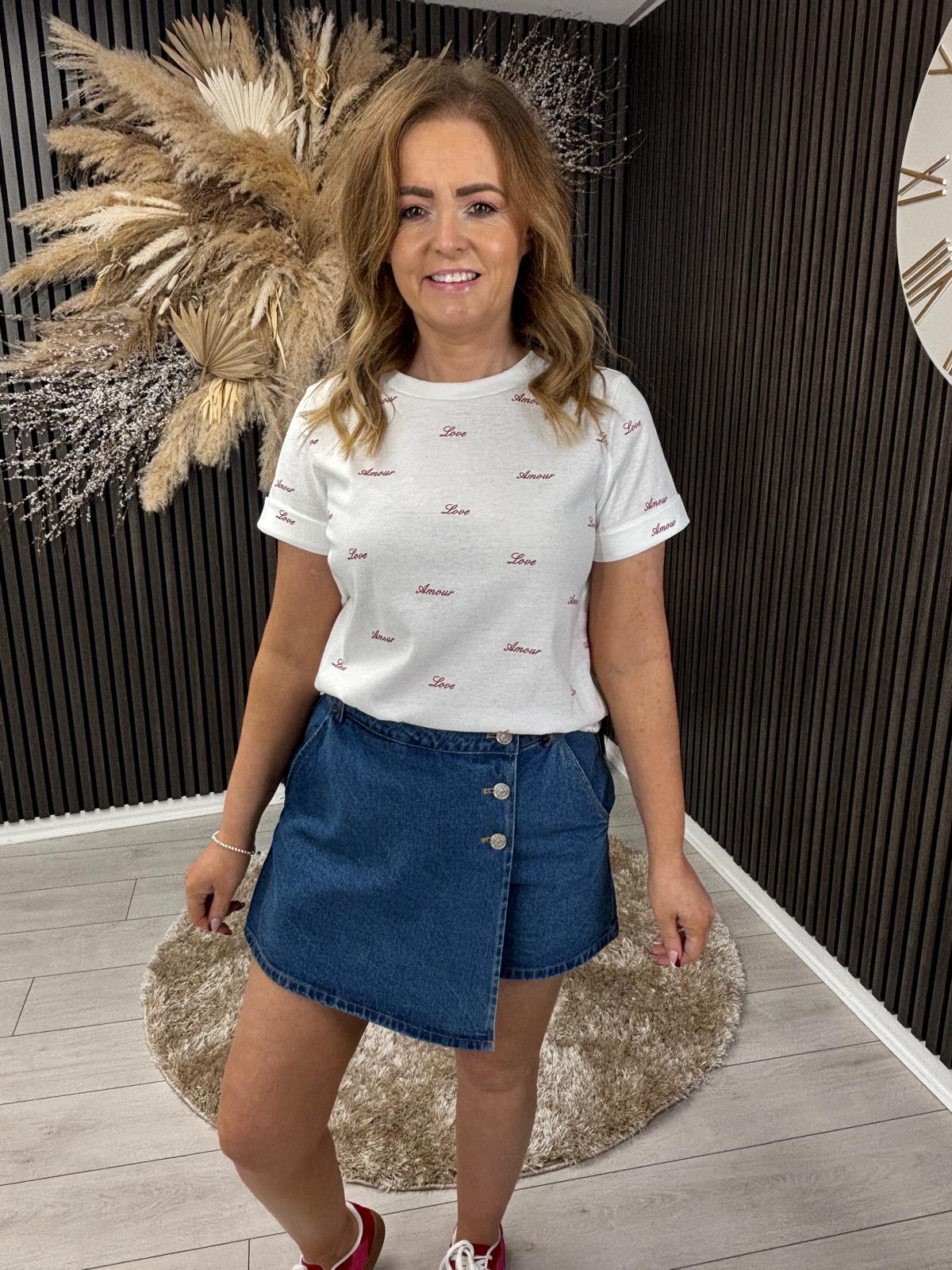 KOURTNEY T-SHIRT - WHITE