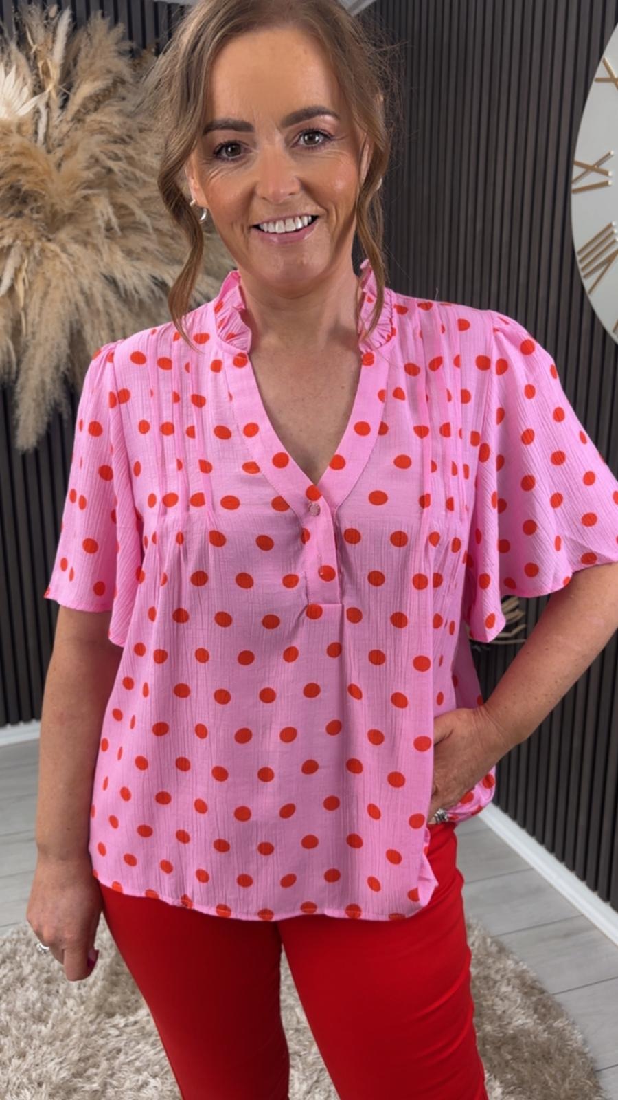 AMAYA TOP - PINK/ORANGE