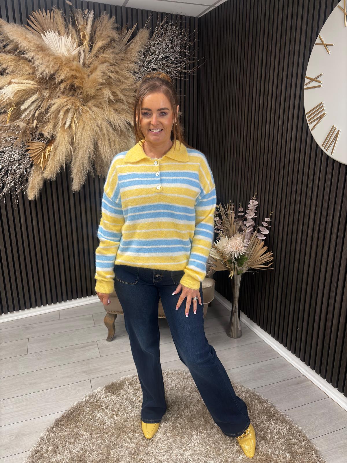 ORLA JUMPER - YELLOW/BLUE