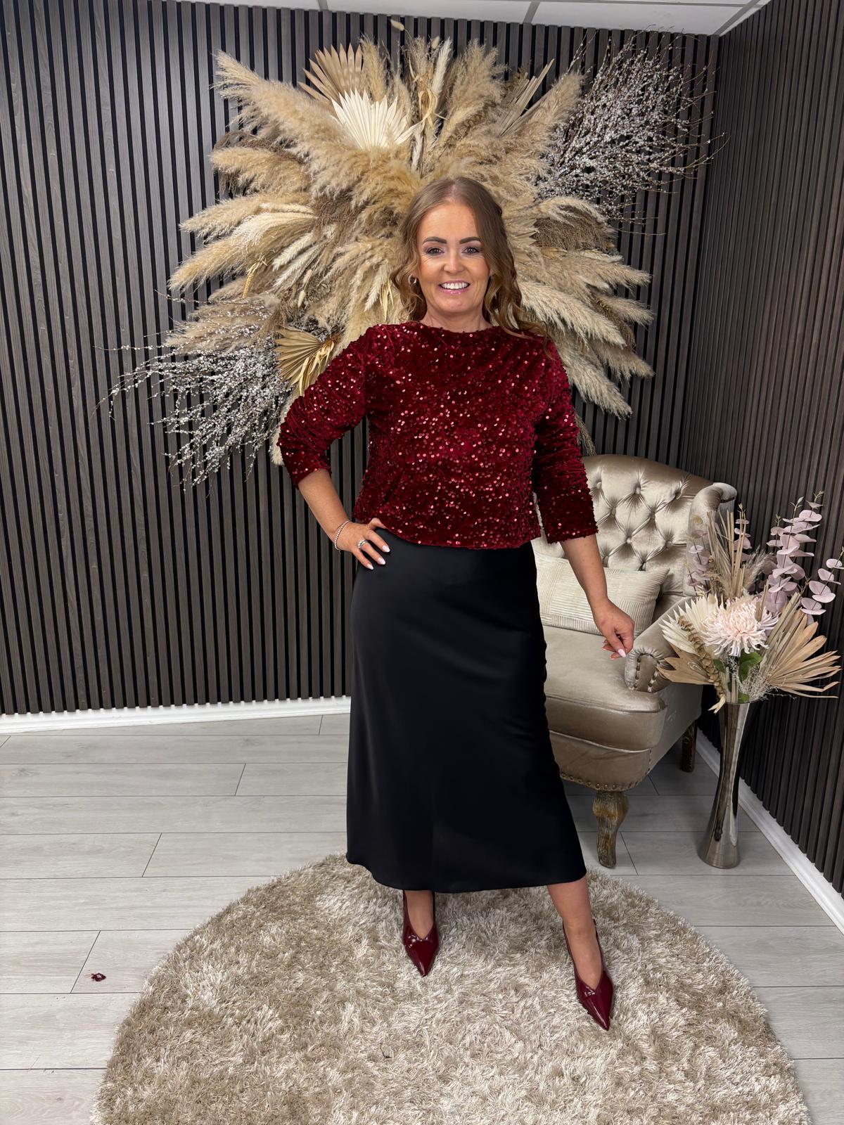 MAGGIE TOP - BORDEAUX