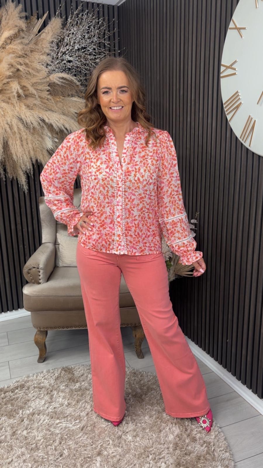 MABEL SHIRT - CORAL