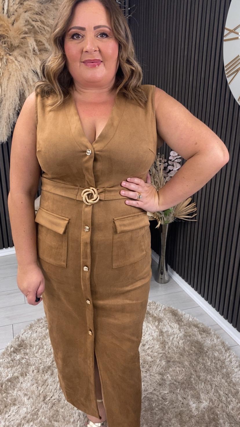 PATRICE DRESS - CAMEL