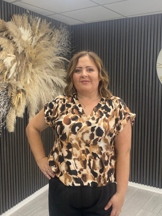 SHAUNA TOP - BROWN