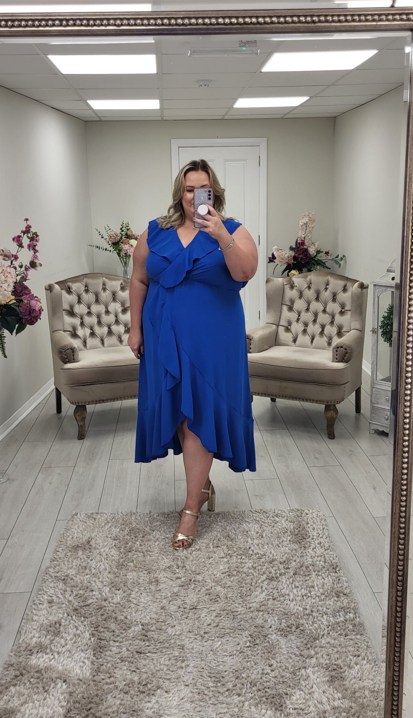 KIMBERLY DRESS - ROYAL BLUE