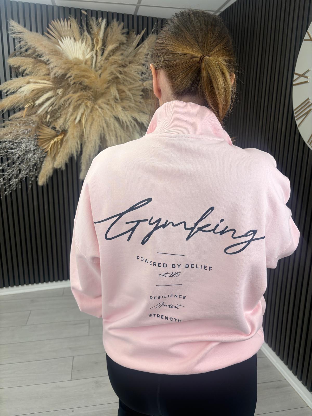 GYM KING WASHED FUNNEL - PALE MAUVE