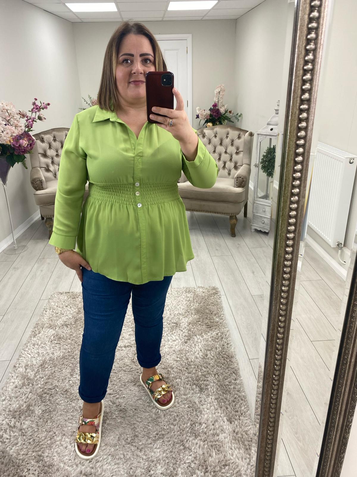 SHAKIRA BLOUSE - LIME