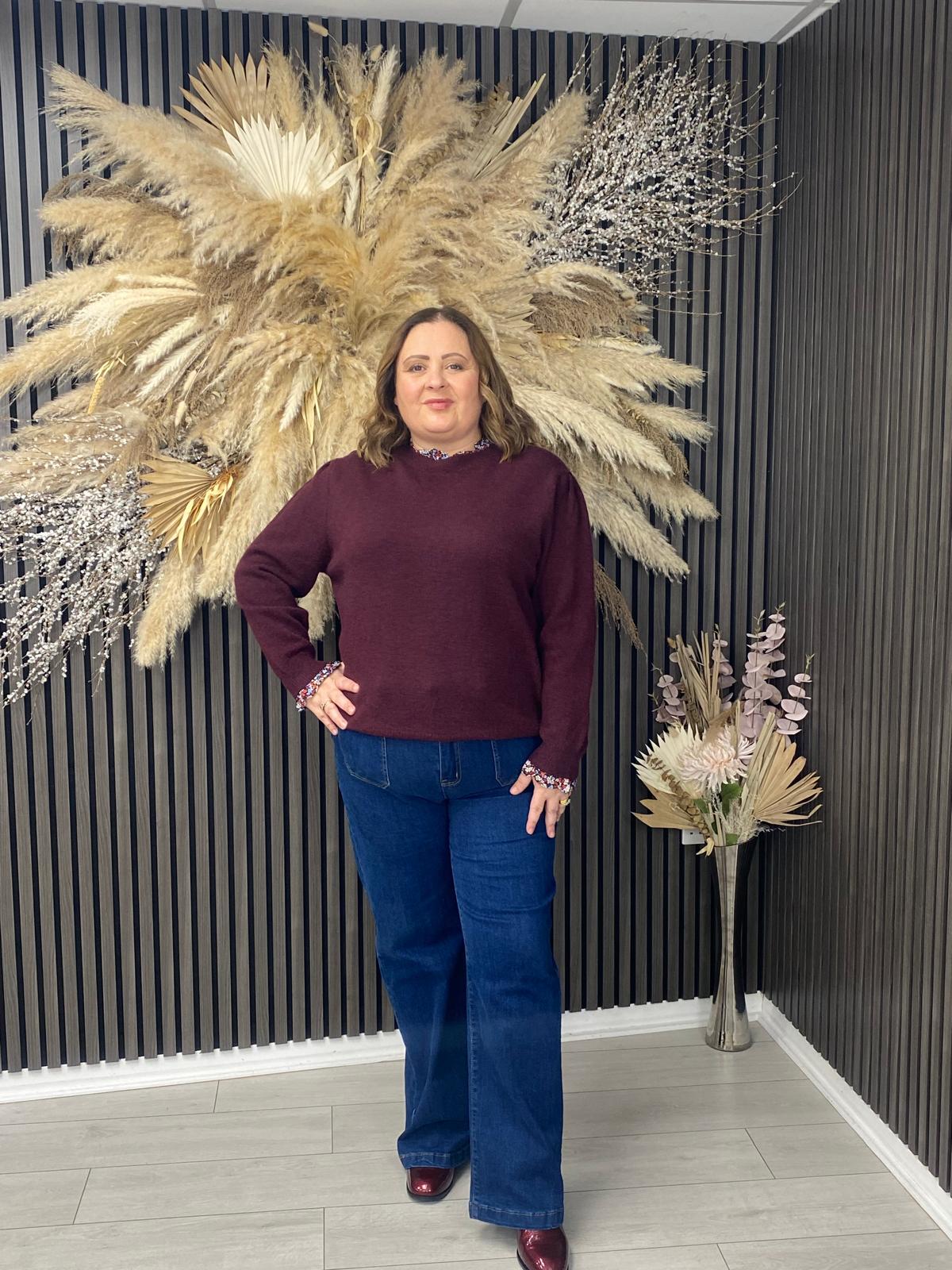 INEZ JUMPER - BORDEAUX