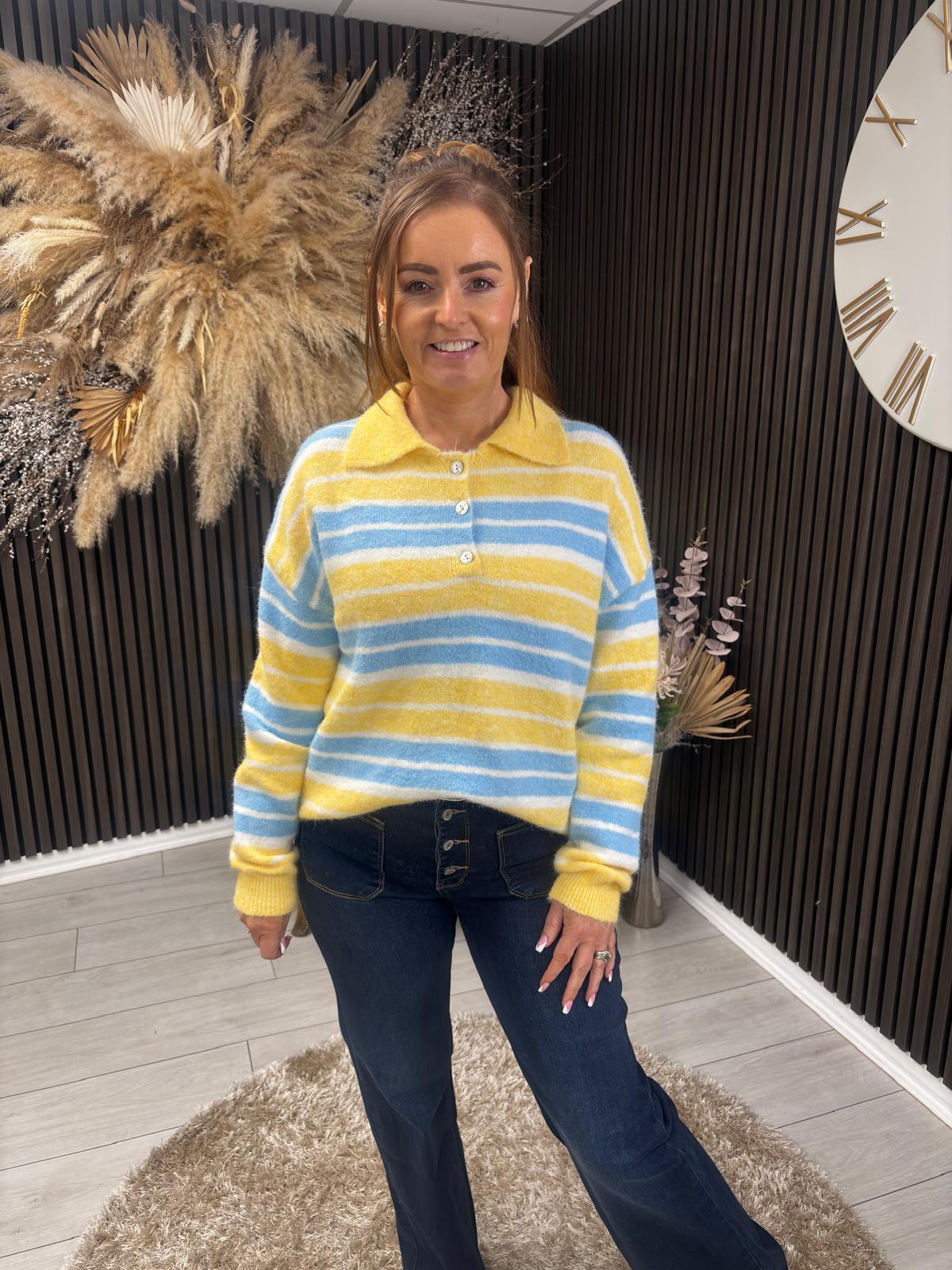 ORLA JUMPER - YELLOW/BLUE