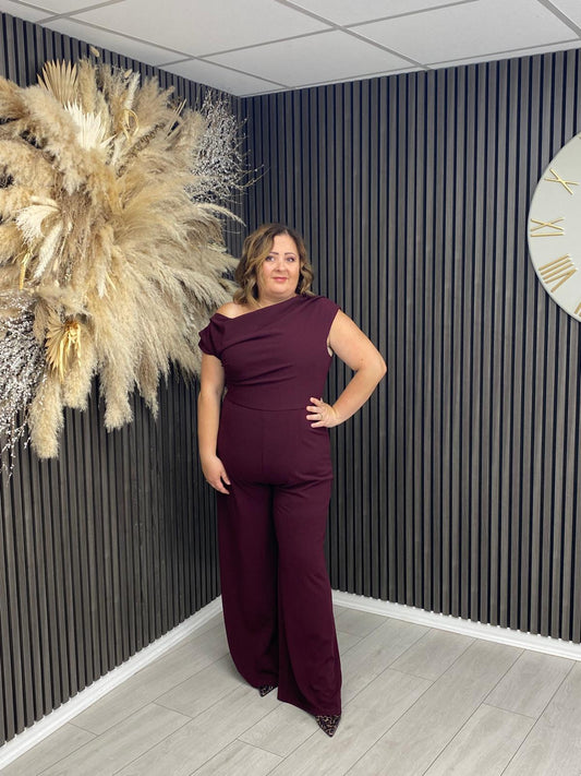 DONNA JUMPSUIT - PLUM